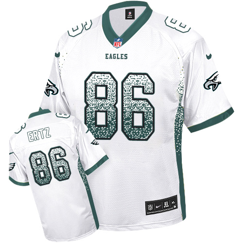 Nike Eagles #86 Zach Ertz White Men's Stitched NFL Elite Drift Fashion Jersey